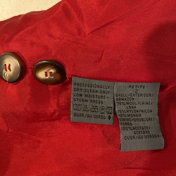 90s wool Liz Claiborne coat - Picture 5 of 10